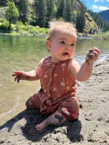 eating sand by the river